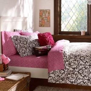 NWT Pottery Barn Duvet Cover Twin Damask Cotton